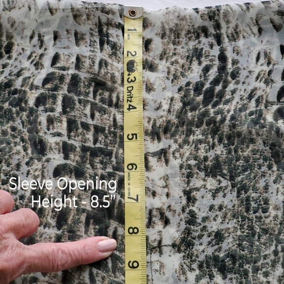 Snakeskin Animal Print Kimono Top Sheer Artsy Coverup with Loads of Style! OS - Picture 13 of 16